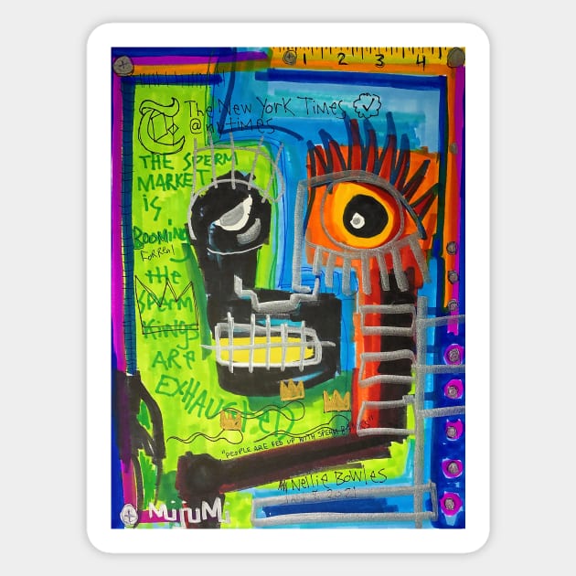 EYES WIDE SHUT Sticker by Basquiat